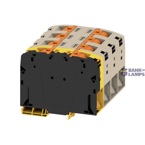 Feed-through terminal block, PUSH IN, dark beige, 150 mm², 309 A, 1000 image 4