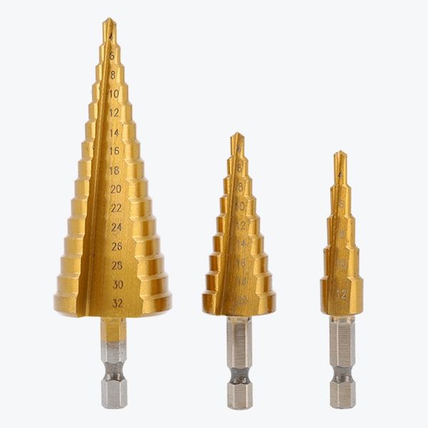 HOEGERT Set of step drills 3 pcs. 4-32 mm image 1
