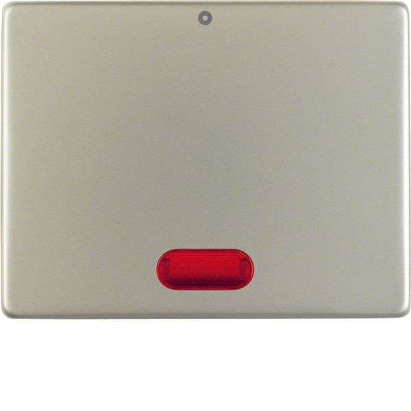 Rocker imprint "0", redlens , arsys, stainless steel, metal matt finis image 1