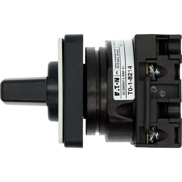 T0-1-8214/E Changeoverswitches, T0, 20 A, flush mounting, 1 contact unit(s), Contacts: 2, 45 °, momentary, With 0 (Off) position, with spring-return from both dir image 23