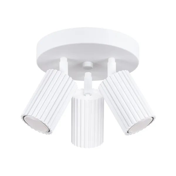 CARBON CEILING LAMP, REFLECTORS ON A ROUND ROSECAKE, 3XGU10, LIVING ROOM image 1