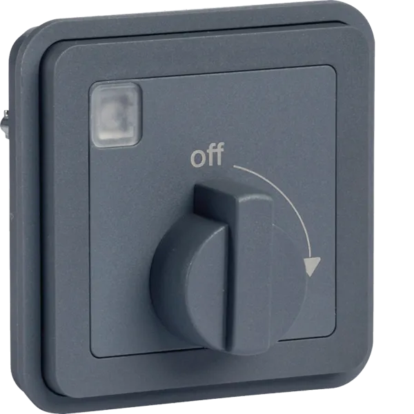 Mechanical timer W.1, 15 minutes, recessed mounting, gray image 1
