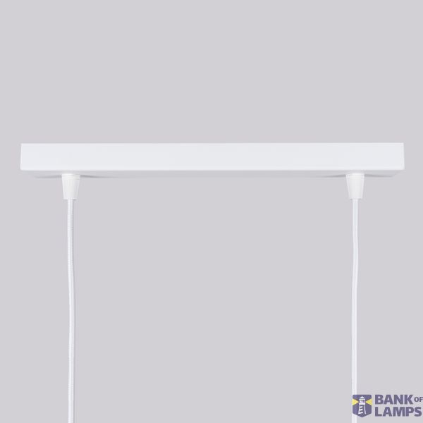 DOUBLE HANGING ON A WHITE CARBON STRIP, 2XGU10 ALUMINUM LAMPSHADES image 7