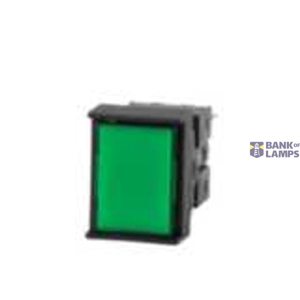 Push-Button complete, dia. 16 mm, non-lighted, rectangular, green, momentary operation, SPDT contact block, solder terminal A16 7035R image 1