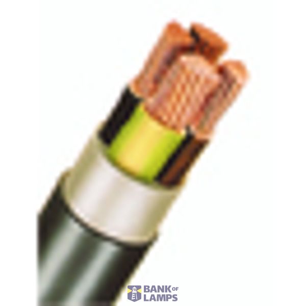 PVC Insulated Heavy Current Cable 0,6/1kV EYY-J 5x10rm bk image 2