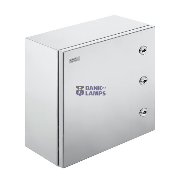 Metal housing, Width: 600 mm, Height: 600 mm, Depth: 200 mm, Brushed,  image 1