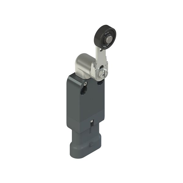 Modular prewired switch with adjustable straight metal revolving lever diam. 20 roller image 1