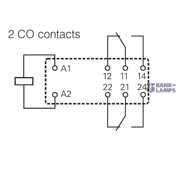 PCB Relay 2 C/O 60VDC 8A pinning 5.0 image 3