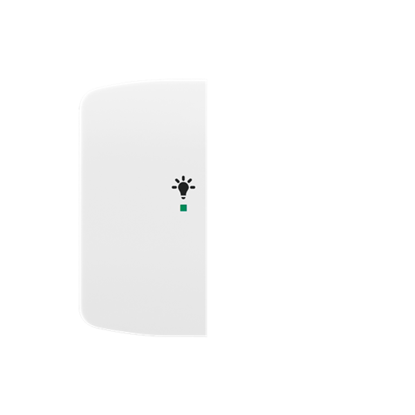 Rocker, 2gang left, with “Light” icon image 1