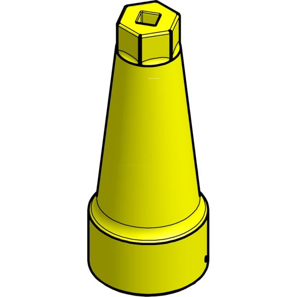 Yellow CAP+GASKET, ICFR 25 REG 25-65 image 1