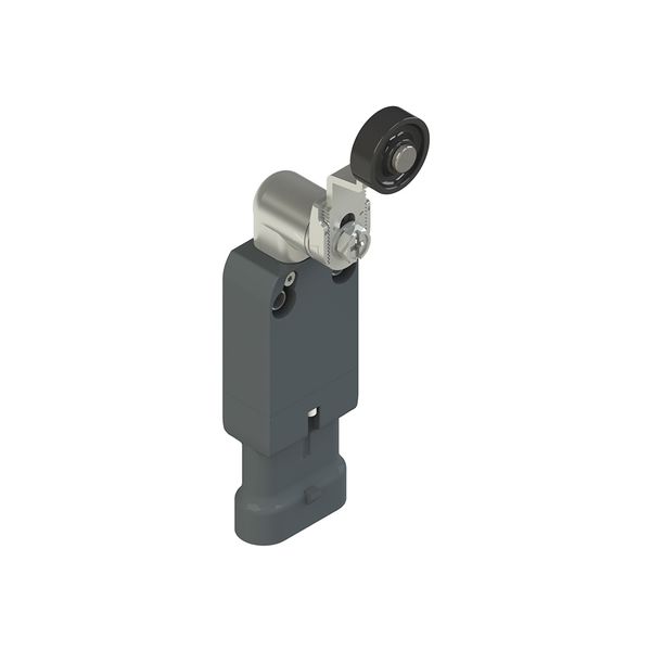 Modular prewired switch with adjustable shaped metal revolving lever diam. 20 roller image 1
