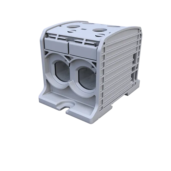 STB 185-2 Rail-mounted terminal block Al/Cu 87820 SIMBLOCK grey image 1