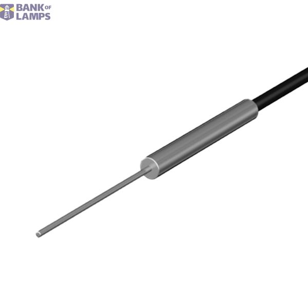 Fiber optic sensor head, diffuse, cylindrical axial diameter 3 mm with sleeve, diameter 0.8 mm, 15 mm lenght, R25 fiber, 2 m cable E32 1552R image 1
