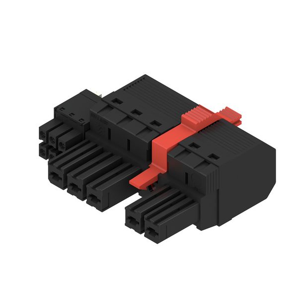 PCB plug-in connector, female plug, 7.62 mm, Number of poles: 5, 180°, PUSH IN with actuator, PUSH IN without actuator, Clamping range, max. : 10 mm², Box image 3