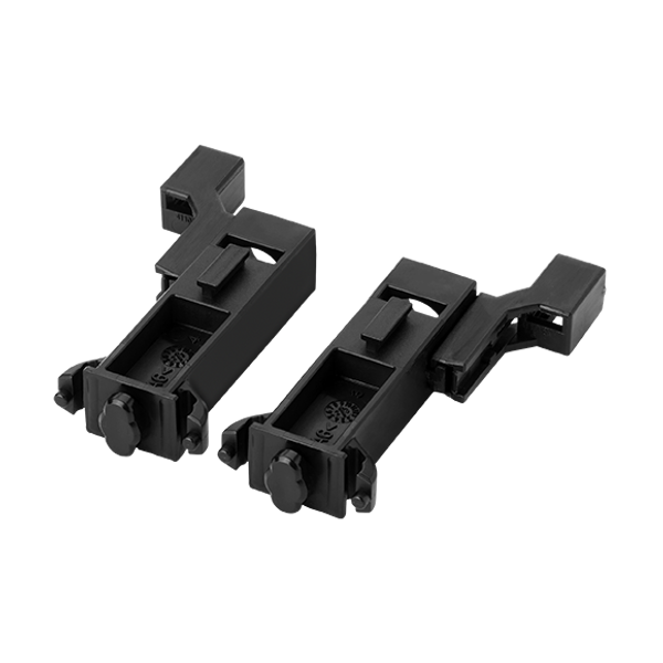 Fastening dome BFDH-SET with, clamp holder right and left, for flat hood (BFDH-SET) image 1
