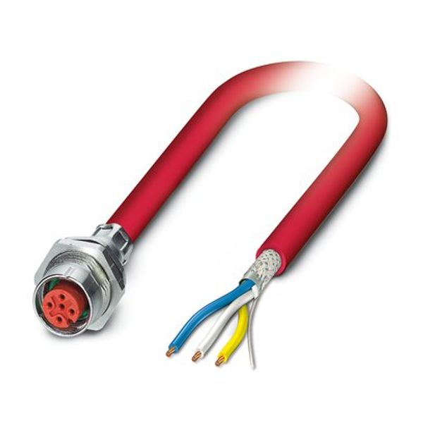 SACCBP-M12FS-4CON-M16/2,0-990 - Device connector, rear mounting image 1