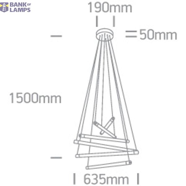 BRUSHED BRASS LED 65W WW IP20 230V image 2