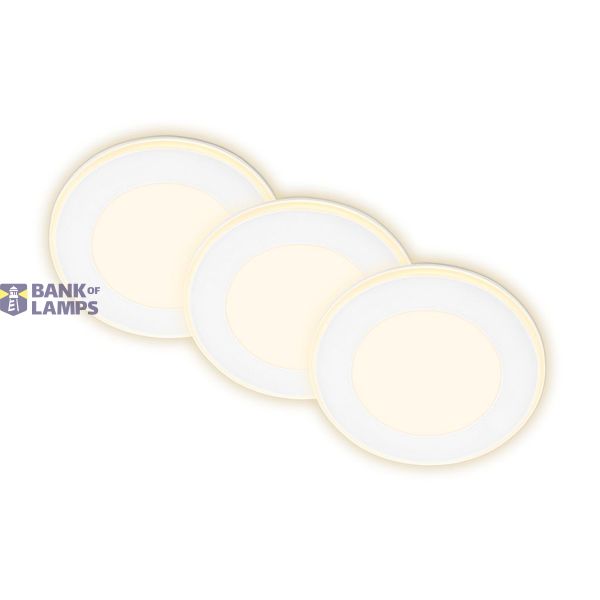 LED recessed light, set of 3 image 1