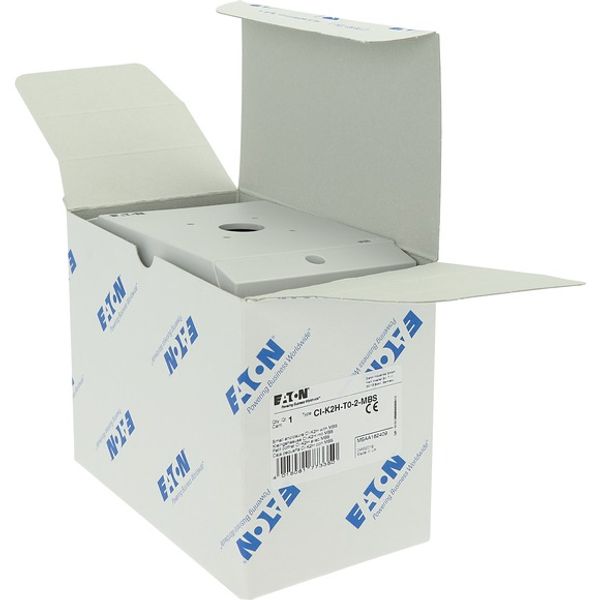CI-K2H-T0-2-MBS Insulated enclosure CI-K2H, H x W x D = 181 x 100 x 80 mm, for T0-2, hard knockout version, with mounting plate screen image 7