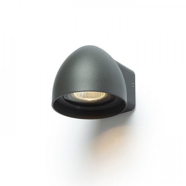 BOURDON wall anthracite grey 230V LED GU10 8W IP54 image 1