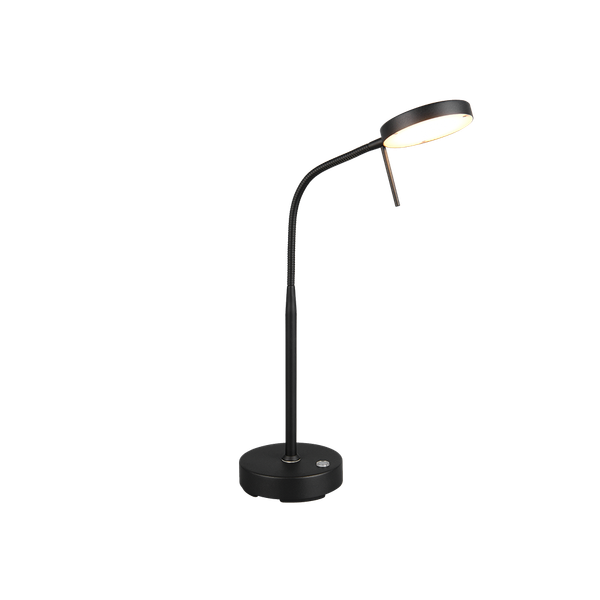 Moreno LED table lamp matt black rechargeable image 1