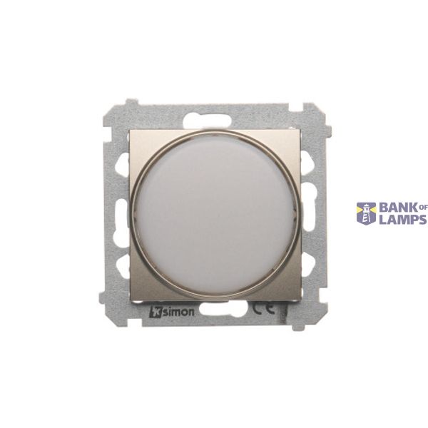 LED light indicator - white light, Gold matt, metalic image 1