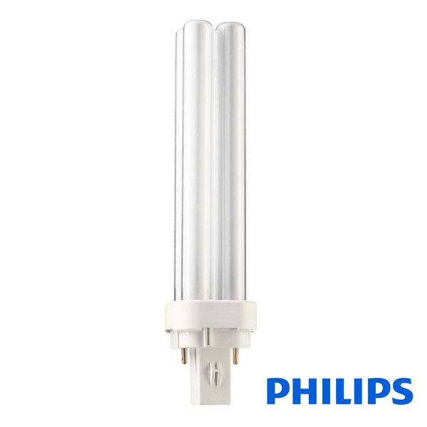 Luminescent lamp. G24D-2 18W/840 2-pin PL-C Philips image 1
