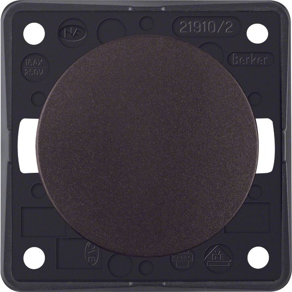 On/off switch 2pole with imprint "0", Integro - Design Flow/Pure, brow image 1