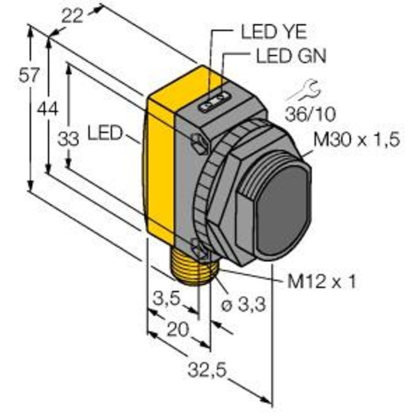 Photoelectric Sensor Opposed Mode Sensor (Emitter)   QS30EQ image 2