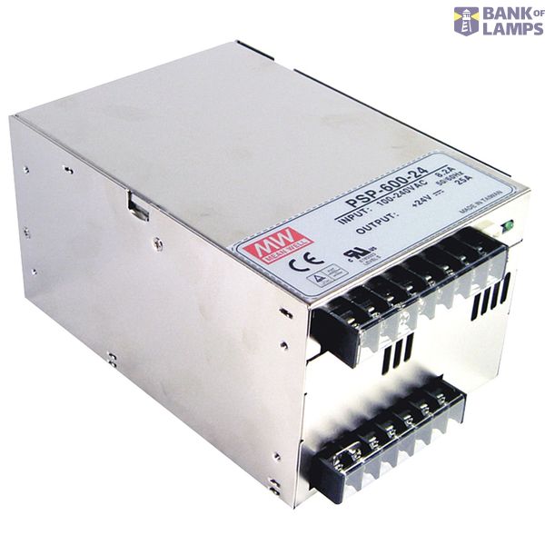 PSP-600-24 Switching power supply, closed, 600W, PFC 24V, 25A, MEAN WELL image 1