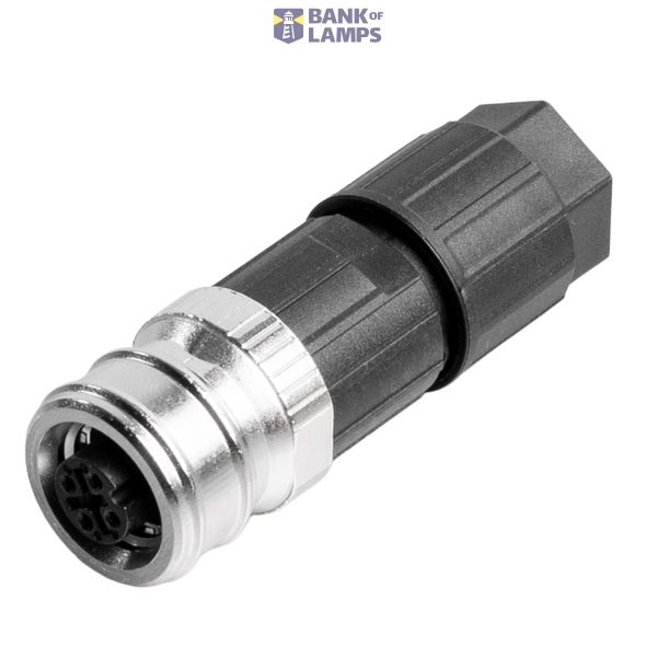 Round plug (field customisable), M12 Push-Pull, A-coded, PUSH IN, Numb image 1