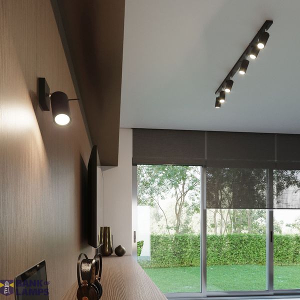 CEILING LAMP RING 4 BLACK GU10 4X40W IP20 image 8
