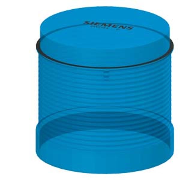 Blinklight element, with integrated LED, blue, 115 V AC, diameter 70 mm image 1