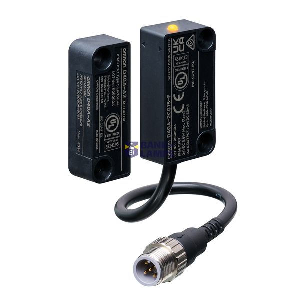 Non-contact safety door switch, D40A-2, 1 aux output, PNP transistors image 2