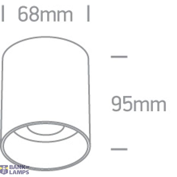 WHITE BLACK REFLECTOR GU10 10W DARK LIGHT image 3