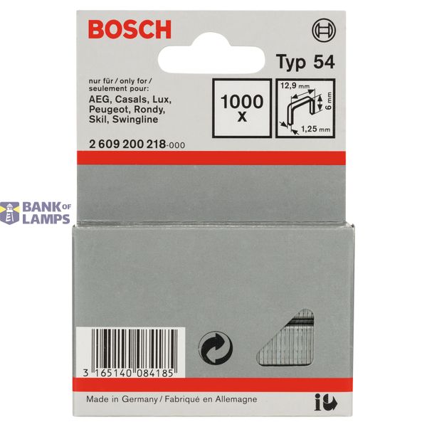 Fine wire staple, type 54 12.9 x 1.25 x 6 mm image 2