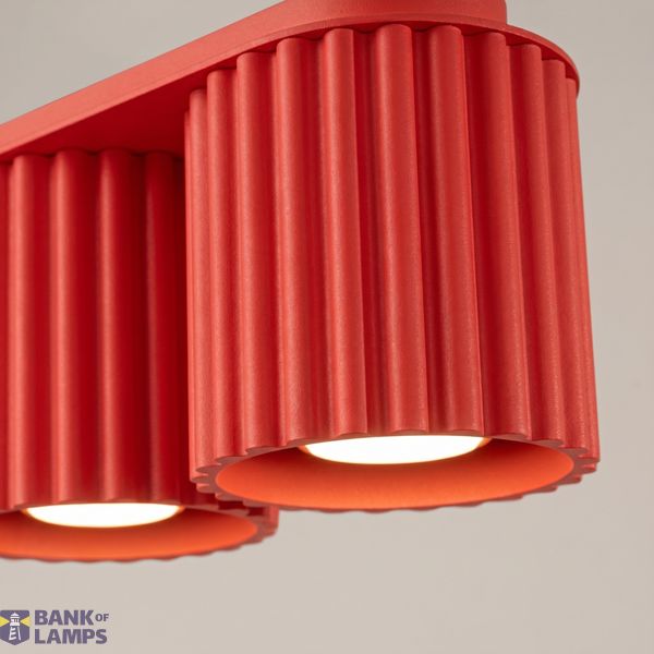 Ceiling lamp AURA 2 red GU10 image 8