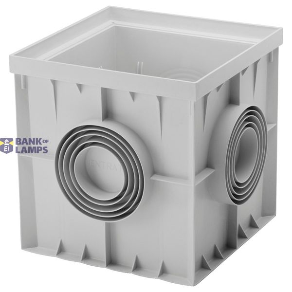 SQUARE ACCES CHAMBER 400X400X400 - FLAT SEMI-PIERCED BASE FOR BOOSTING image 1