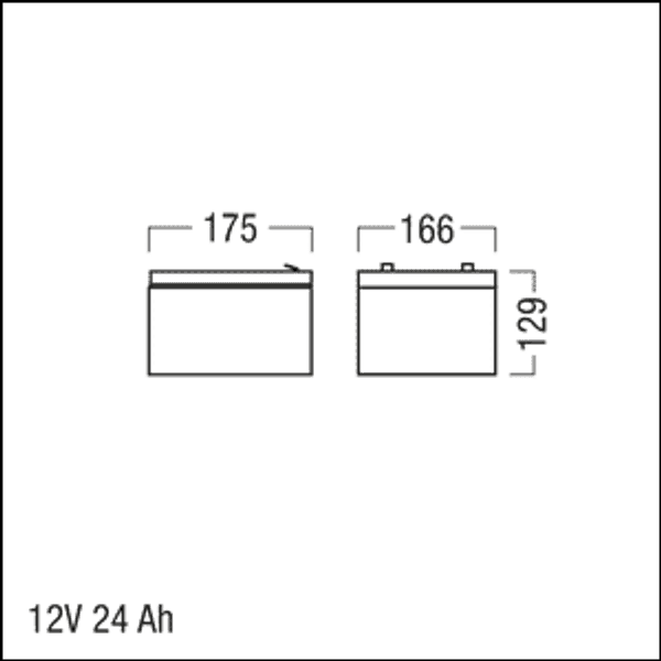 eBox ACCU SET 18 pcs. PB/12 24Ah - battery set image 3