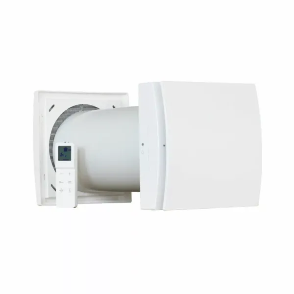 Decentralised heat recovery unit with single alternate flow - d100 - internal stylish front cover - provided with remote control image 1