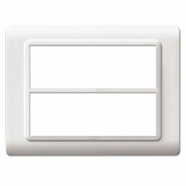 44 MOULDED FR.PLATE WHITE      6+6M image 1