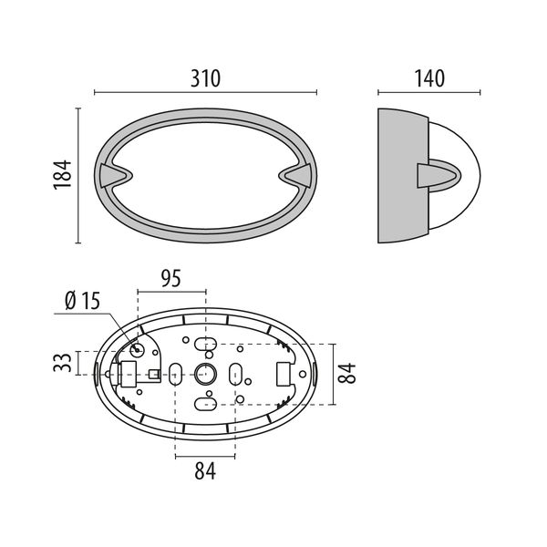 CHIP OVAL 30 LED 840 BLACK 11.5W image 6