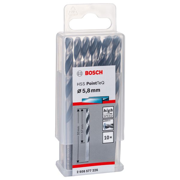 HSS Twist Drill Bit PointTeQ 5.8mm 10 pcs. image 1