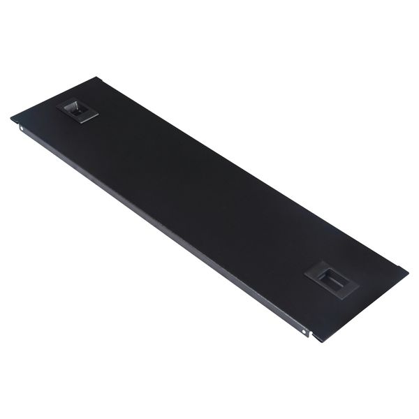 19" Blank panel, Snap-In, 19", 3U, RAL9005 image 1