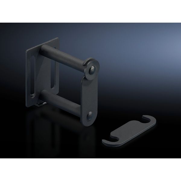 DK Cable routing bars for universal use, 1 U, RAL 9005 image 2