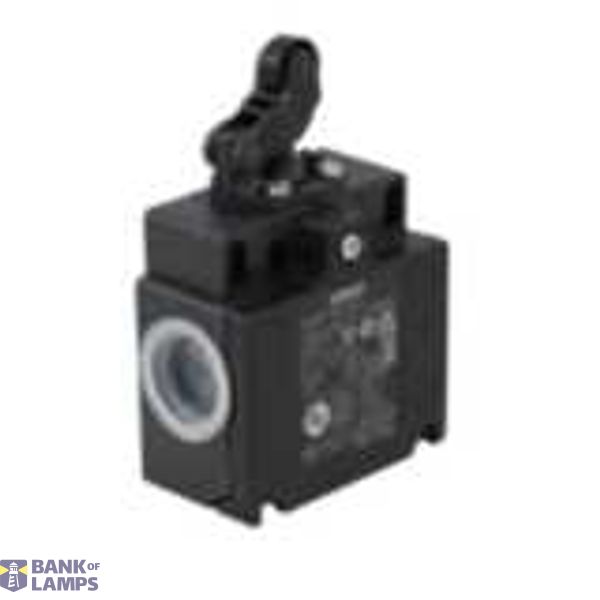 Limit switch, one way roller arm lever (horiz), 2 conduit, M20 D4N 0054M image 1