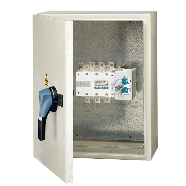 Manually operated transfer switch SIRCOVER 3P 125A IP55 steel enclosur image 2