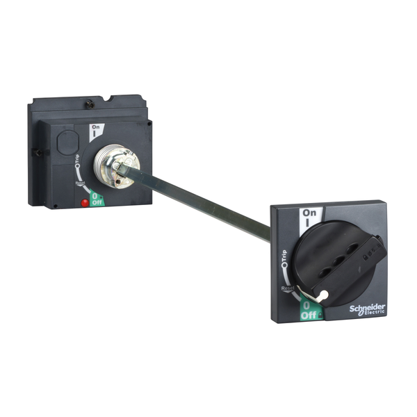 Extended rotary handle, ComPact NSX 100/160/250 withdrawable, black handle, telescopic shaft length 248mm to 600mm, IP55 image 4
