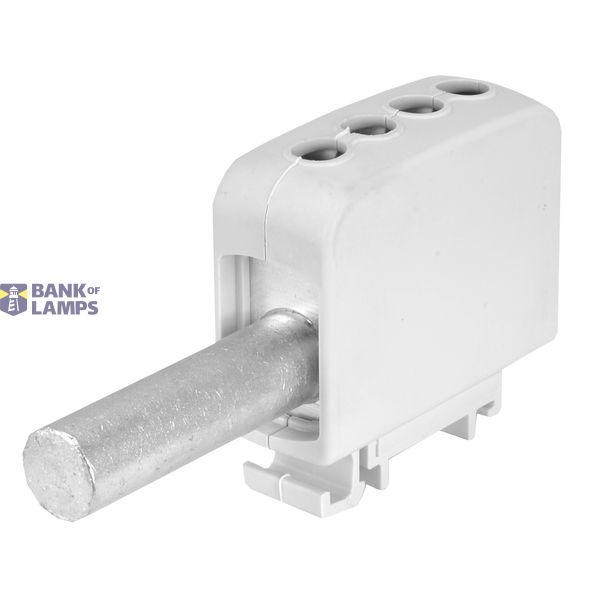 AL/CU universal rail-mounted terminal block ZGGB1x70/2x35s grey image 1