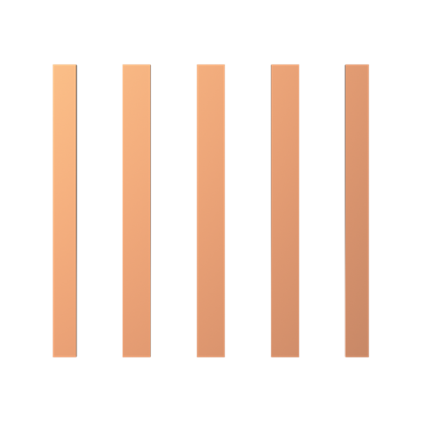 VC33VT-BF630 flat copper set 630A L=315MM consisting of 3x30x10/2x25x10 image 1